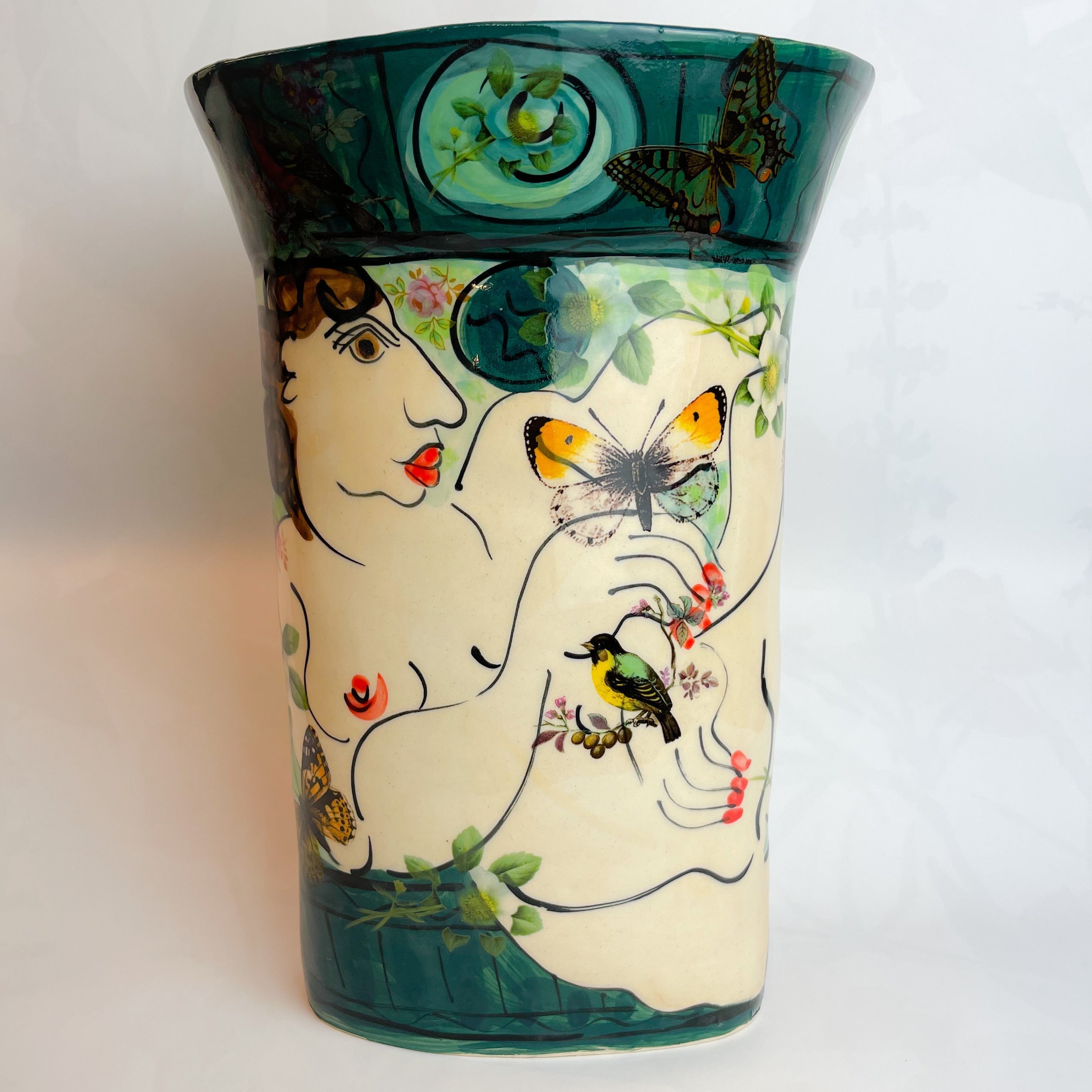 Green Vase - The Nancy Smillie Shop - Art, Jewellery & Designer Gifts Glasgow