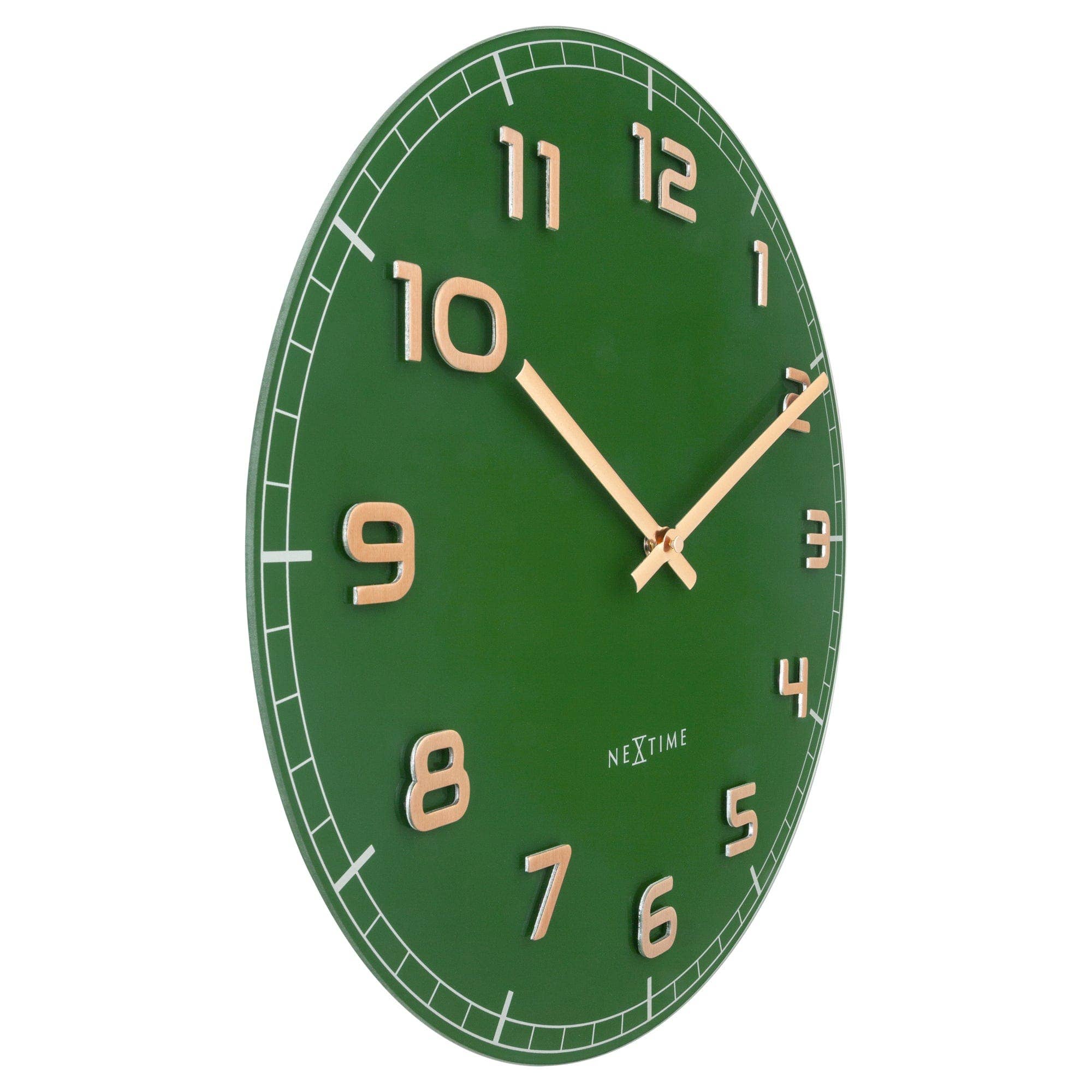 Green Wall clock 40cm - All House & Home - Scotland