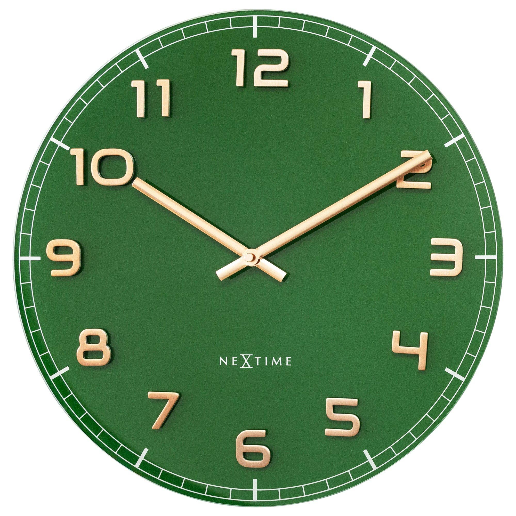 Green Wall clock 40cm - All House & Home - Scotland