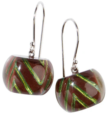 Green Zigzag Bliss Earrings - Jewellery - Scotland