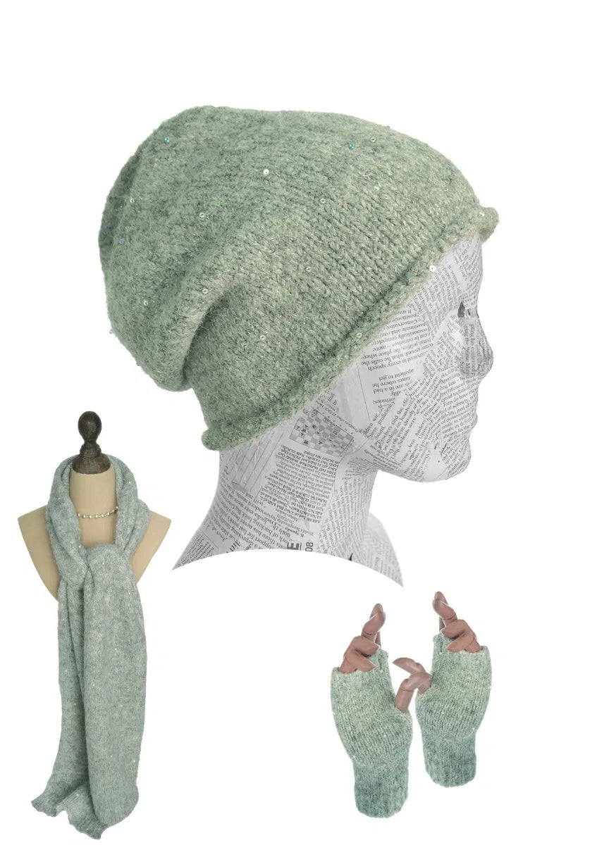 Grey Cosmos Slouch Beanie - Hats - Scotland