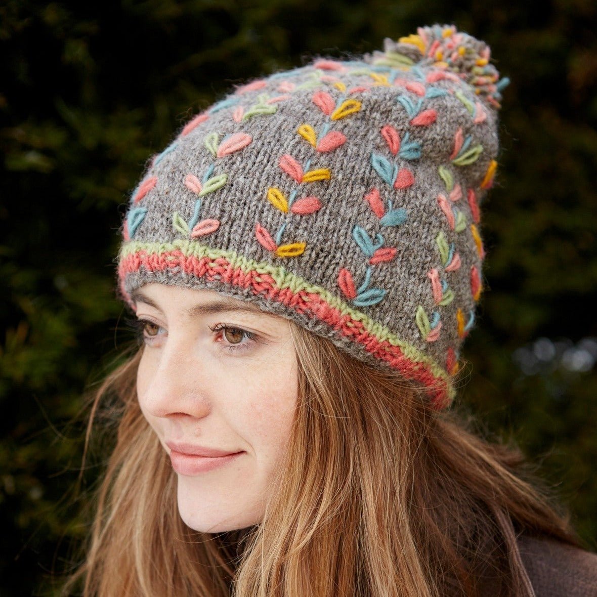 Grey Kylemore Beanie - The Nancy Smillie Shop - Art, Jewellery & Designer Gifts Glasgow