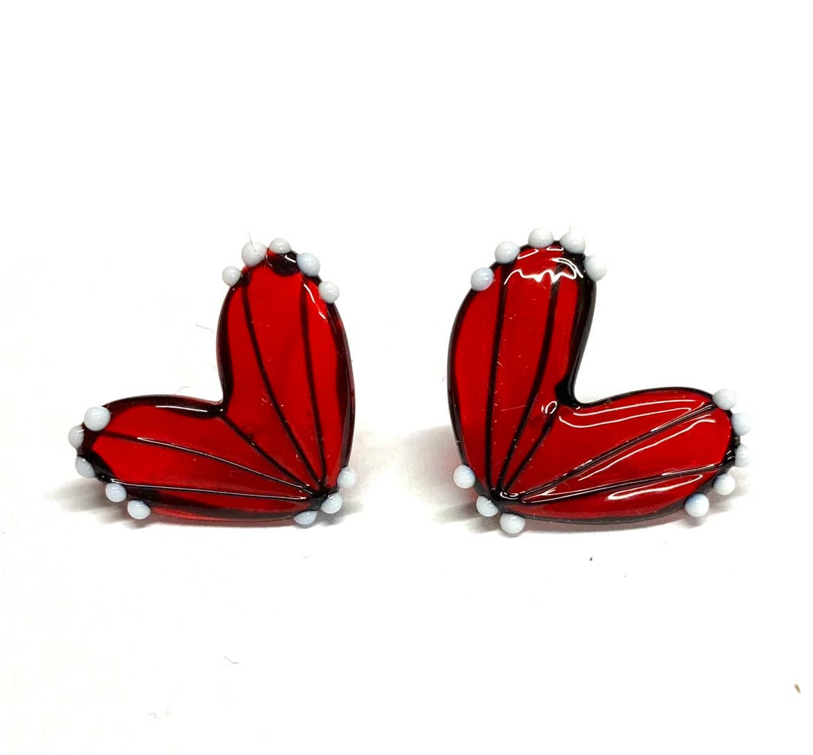 Handmade Butterfly Wing Studs Ruby - Gifts Under £20 - Scotland