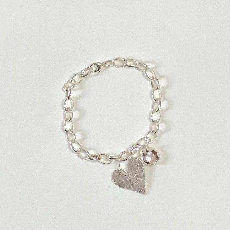 Heart and Nugget Bracelet - The Nancy Smillie Shop - Art, Jewellery & Designer Gifts Glasgow