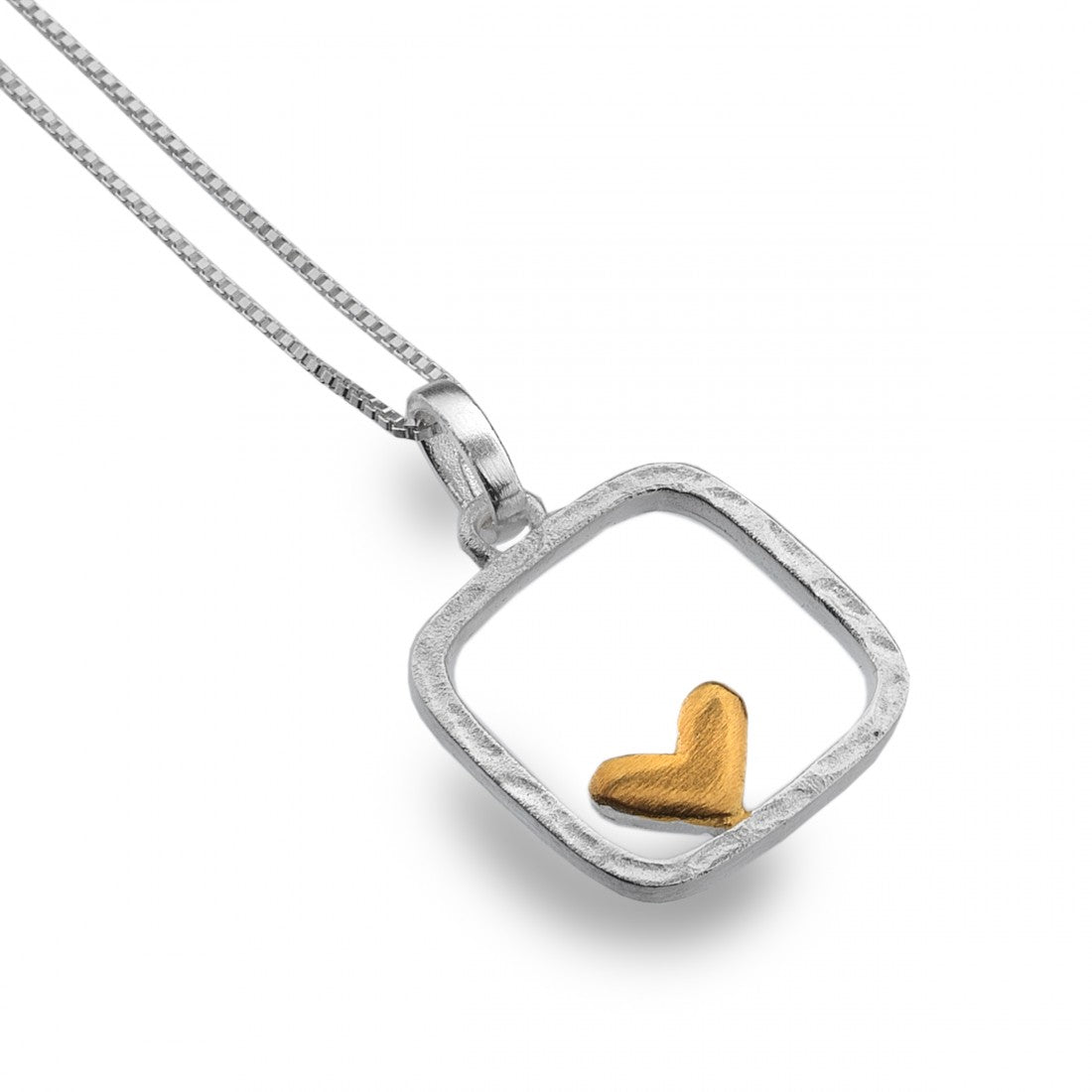 Heart in Frame Necklace - The Nancy Smillie Shop - Art, Jewellery & Designer Gifts Glasgow