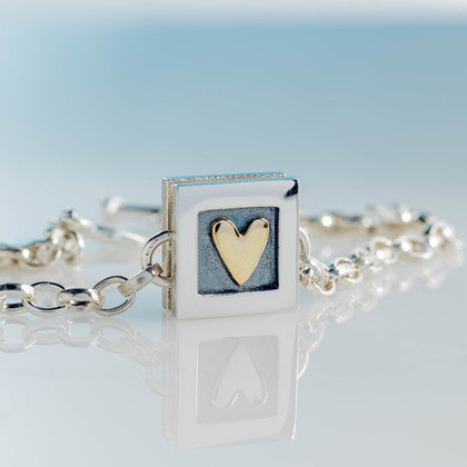 Heart Of Gold Bracelet - The Nancy Smillie Shop - Art, Jewellery & Designer Gifts Glasgow