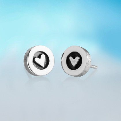 Heart Silver Earrings - The Nancy Smillie Shop - Art, Jewellery & Designer Gifts Glasgow