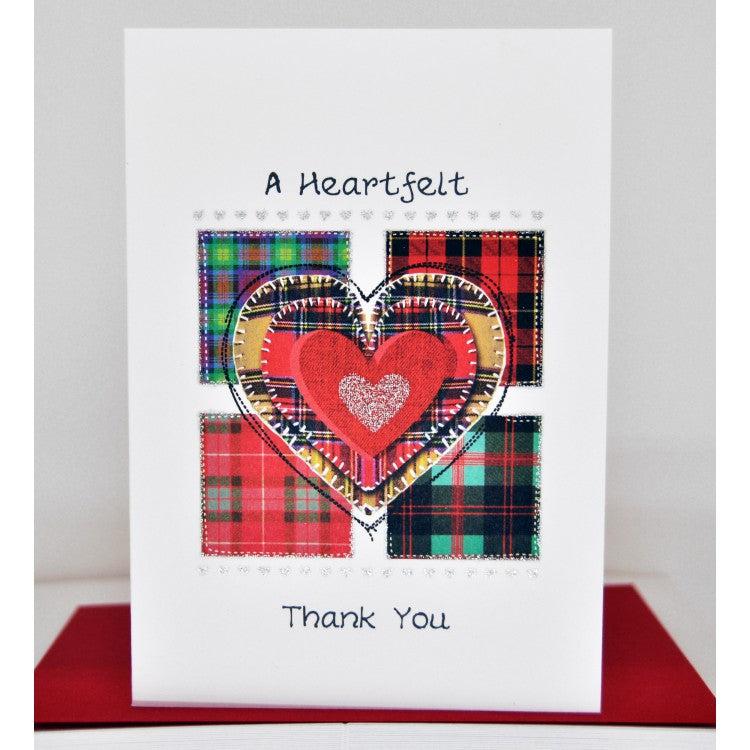 Heartfelt Thanks Card - The Nancy Smillie Shop - Art, Jewellery & Designer Gifts Glasgow