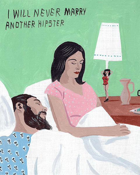 Hipster Husband Card - The Nancy Smillie Shop - Art, Jewellery & Designer Gifts Glasgow