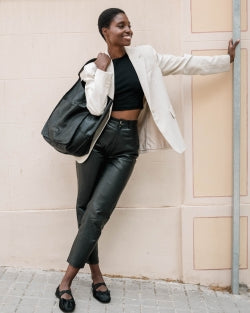 Homer shoulder bag in black - Reversible Clutch Shoulder Camera - Bags of Bags! - Scotland