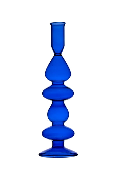 Ink Blue Large candlestick - All House & Home - Scotland