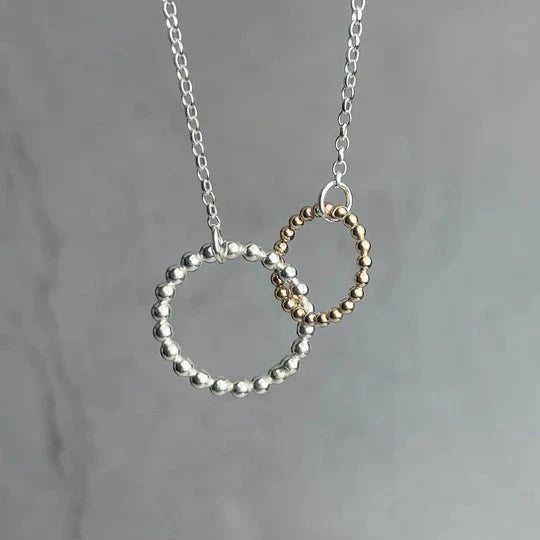 Interlinked Beaded Halo Necklace - The Nancy Smillie Shop - Art, Jewellery & Designer Gifts Glasgow