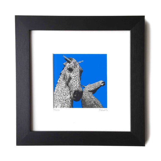 Kelpies Framed - The Nancy Smillie Shop - Art, Jewellery & Designer Gifts Glasgow