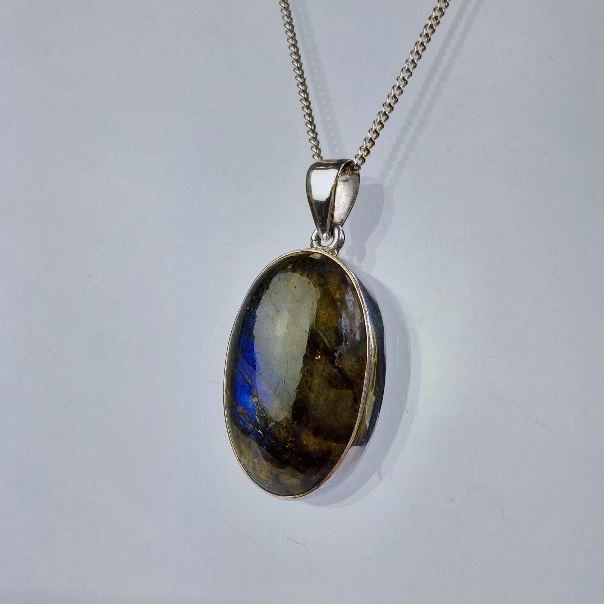 Stunning Large Labradorite Pendant - The Nancy Smillie Shop - Art, Jewellery & Designer Gifts Glasgow