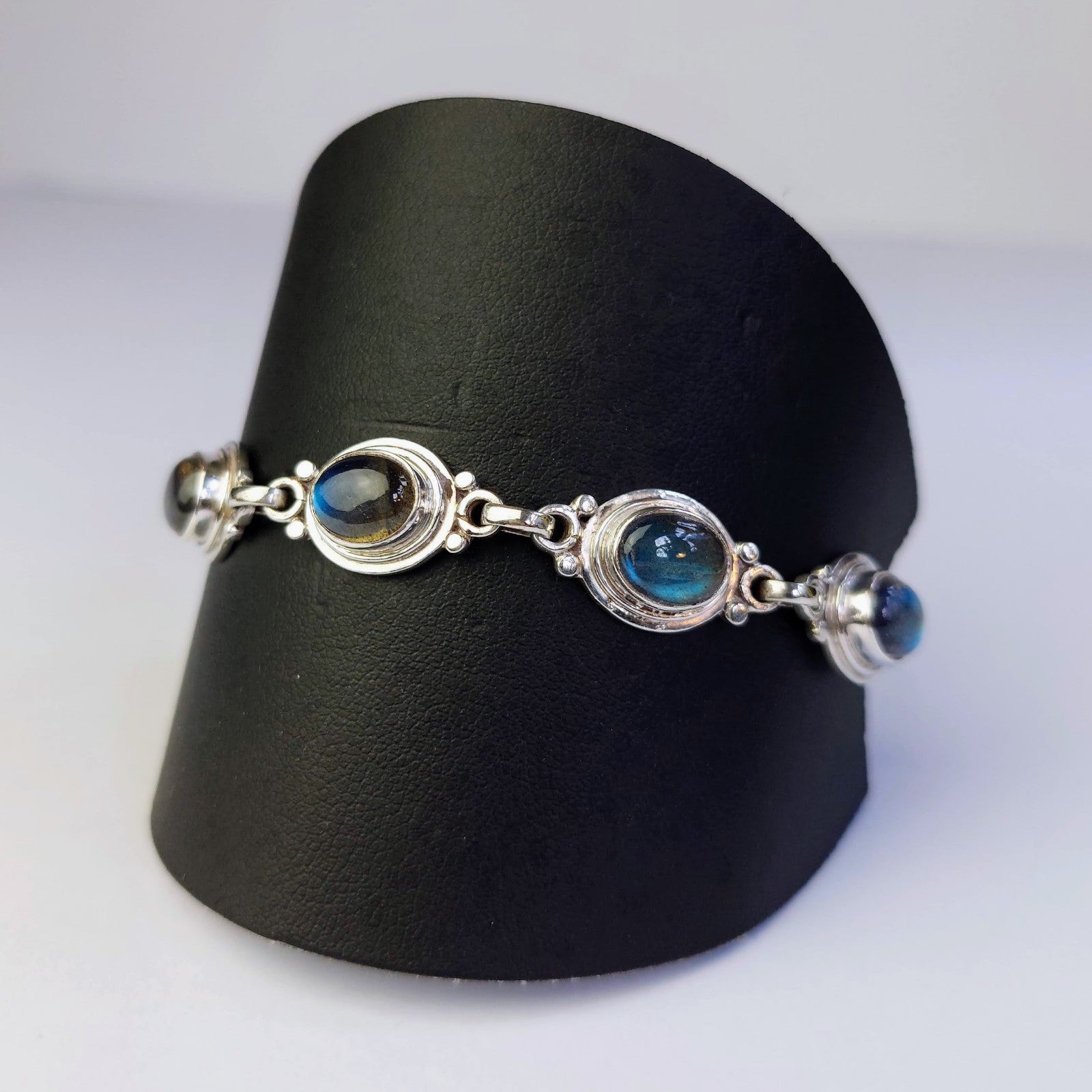Labradorite Stone Bracelet - The Nancy Smillie Shop - Art, Jewellery & Designer Gifts Glasgow