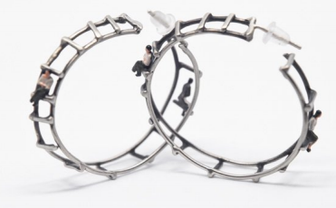 Ladder Hoop Earrings - The Nancy Smillie Shop - Art, Jewellery & Designer Gifts Glasgow