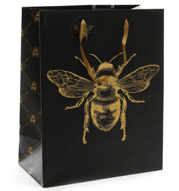 Large Bee Gift Bag - The Nancy Smillie Shop - Art, Jewellery & Designer Gifts Glasgow