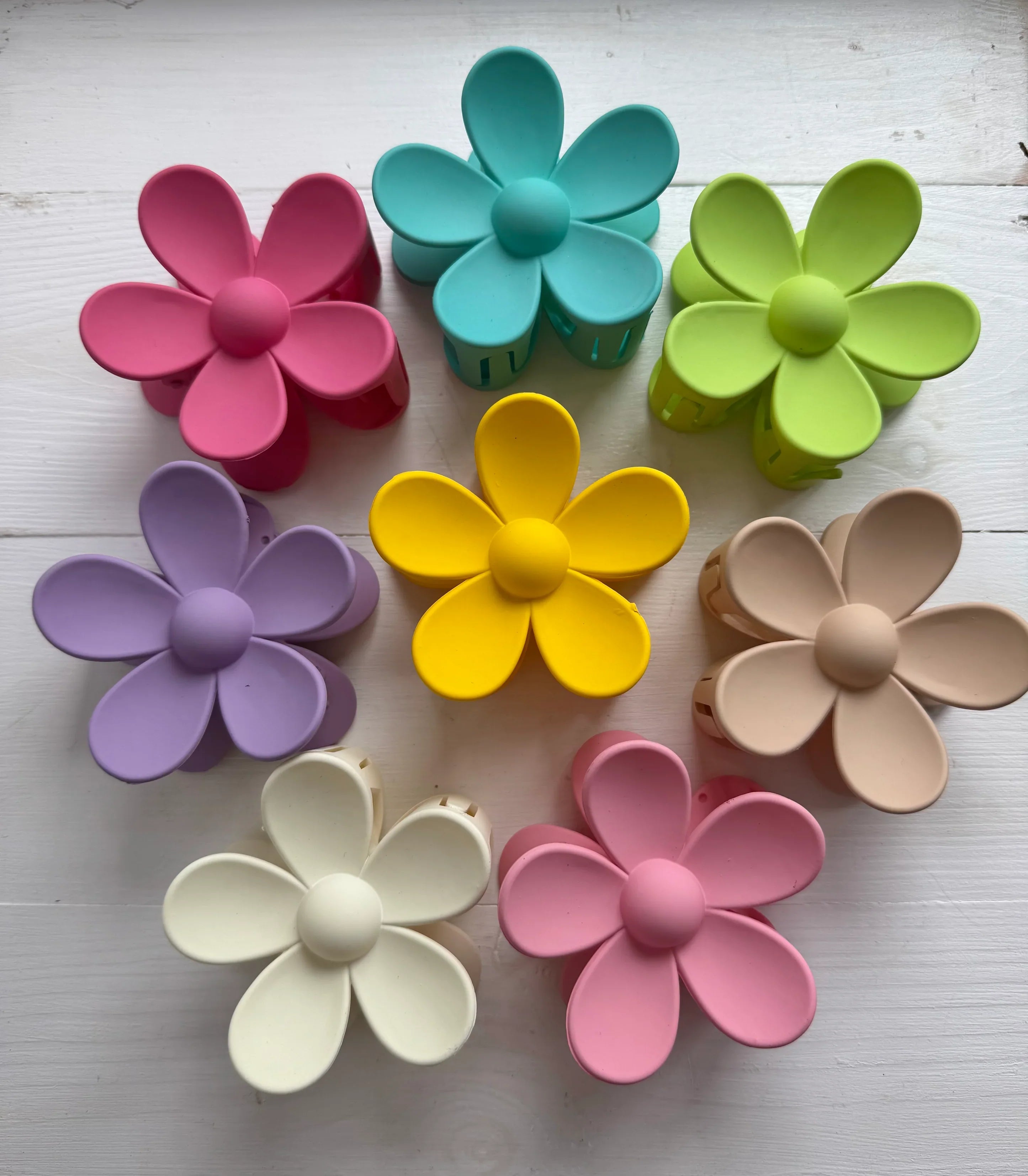 Large Daisy Hairclip bright colours - Jewellery - Scotland