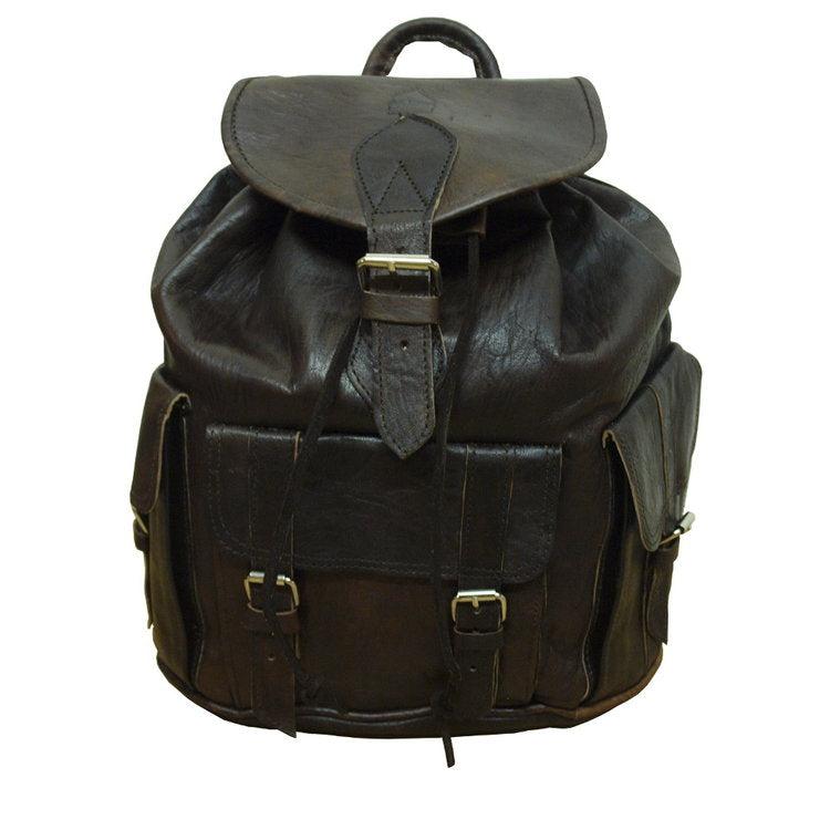 Large Dark Brown Leather Rucksack - The Nancy Smillie Shop - Art, Jewellery & Designer Gifts Glasgow