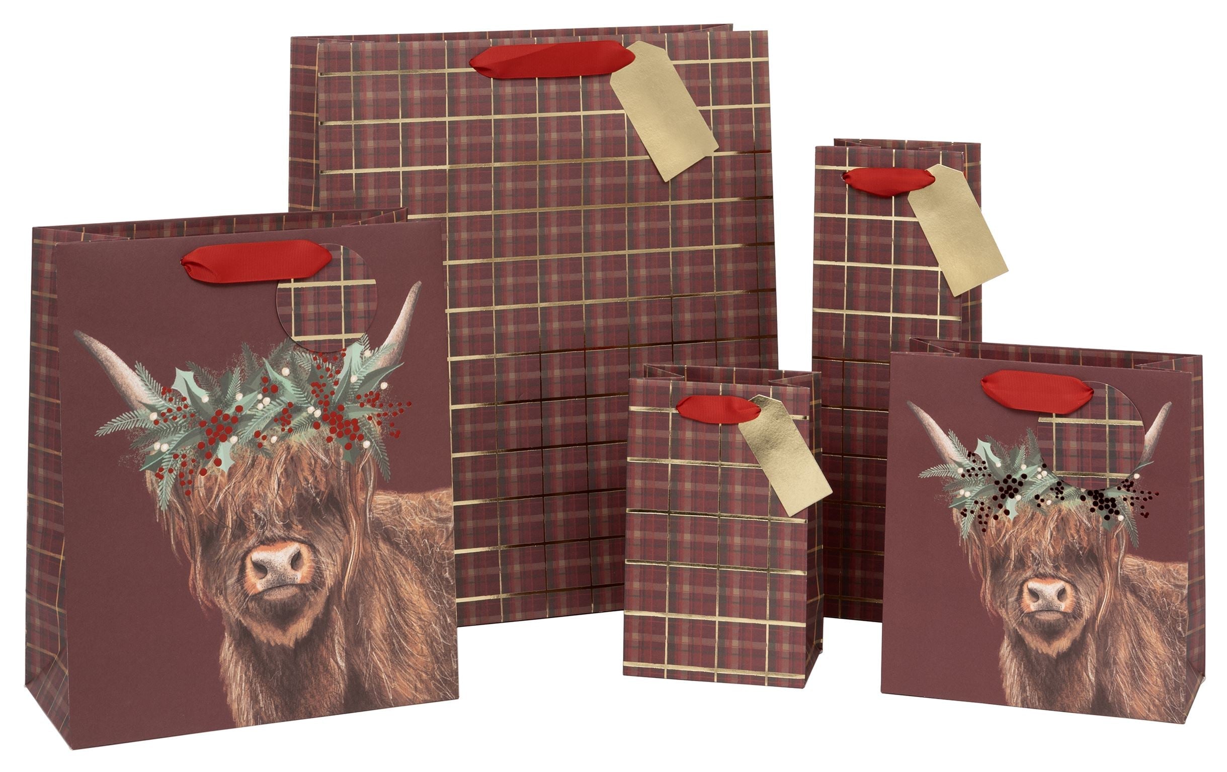 Large Highland cow gift bag - All our cards! - we can send them for you. - Scotland