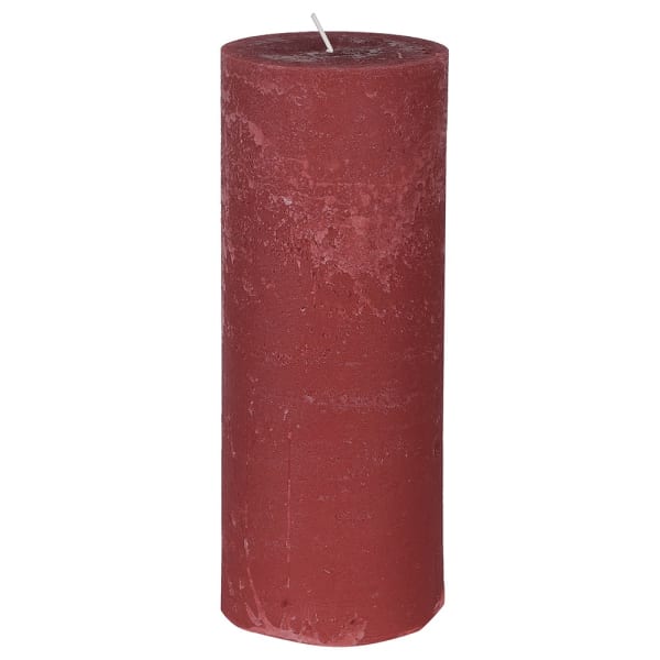 Large Rustic Red Pillar Candle - The Nancy Smillie Shop - Art, Jewellery & Designer Gifts Glasgow