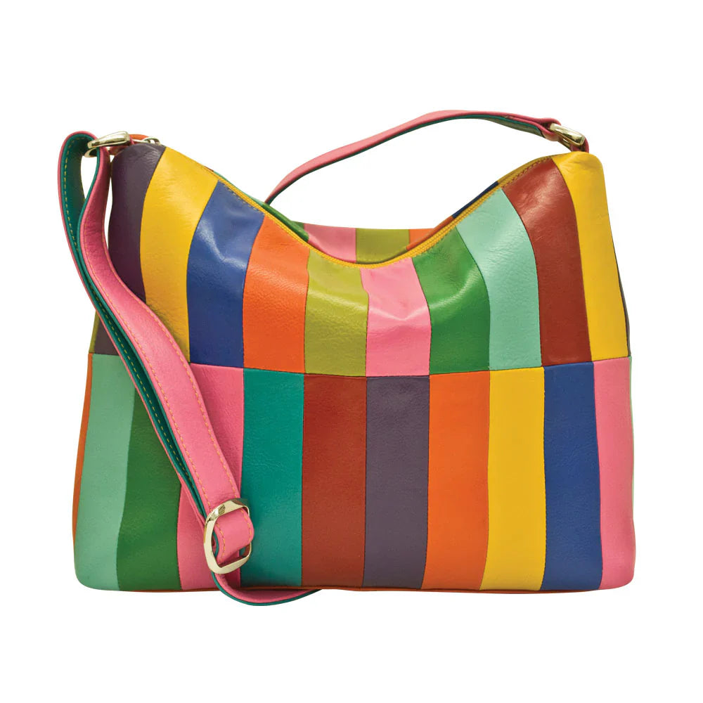 Large Shoulder Bag Rainbow | The Nancy Smillie Shop - Art, Jewellery & Designer Gifts Glasgow Scotland