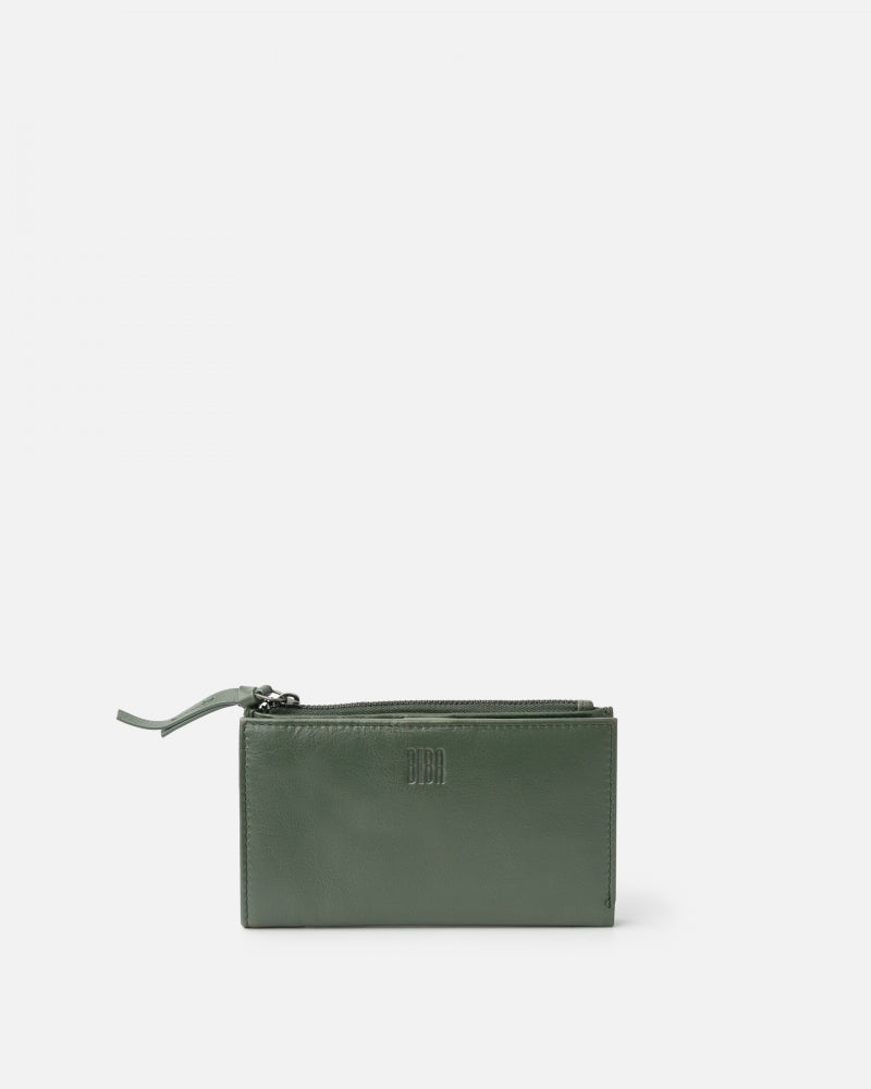 Dark Green Valley Winter Wallet