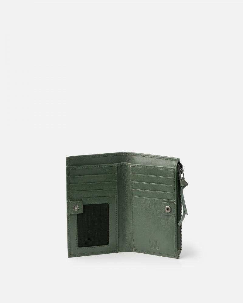 Dark Green Valley Winter Wallet