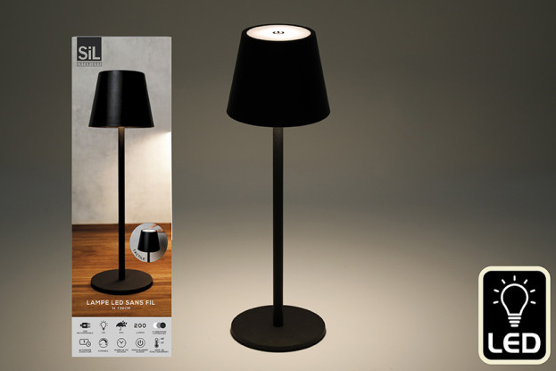 LED Black Touch Lamp - The Nancy Smillie Shop - Art, Jewellery & Designer Gifts Glasgow