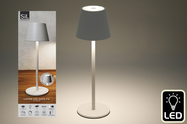 LED White Touch Lamp - The Nancy Smillie Shop - Art, Jewellery & Designer Gifts Glasgow