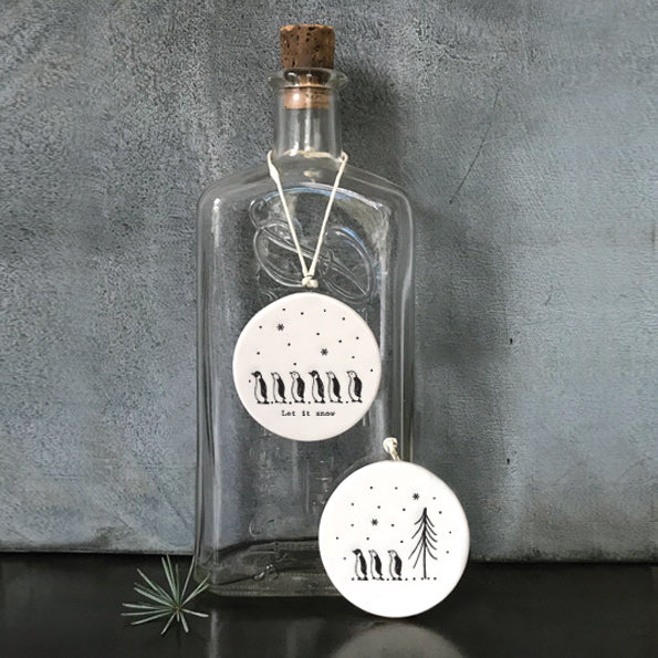 Let it Snow Bauble - The Nancy Smillie Shop - Art, Jewellery & Designer Gifts Glasgow