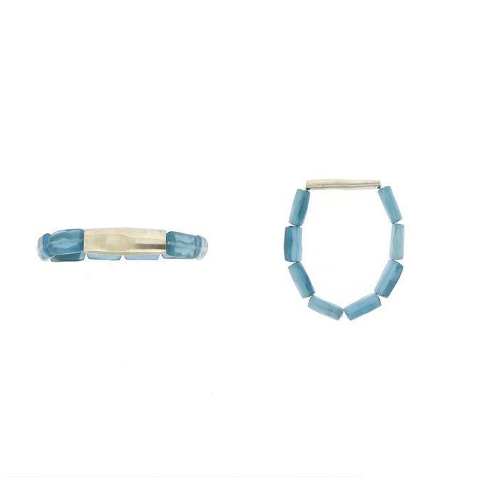 Light Blue Shell & Pewter Bracelet - The Nancy Smillie Shop - Art, Jewellery & Designer Gifts Glasgow
