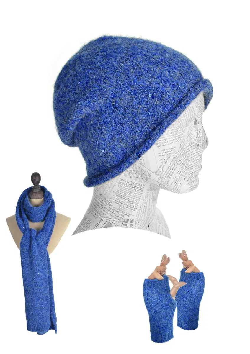 Lilac Cosmos Slouch Beanie - Hats - Scotland