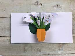 Lillies Popup Card - The Nancy Smillie Shop - Art, Jewellery & Designer Gifts Glasgow