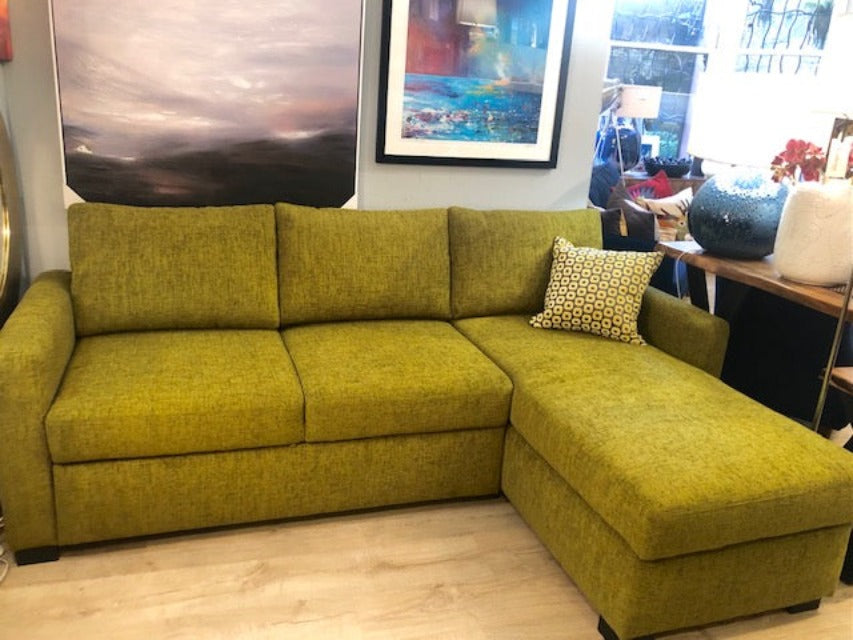 Lime Green Sofabed with Storage - last one in stock - The Nancy Smillie Shop - Art, Jewellery & Designer Gifts Glasgow