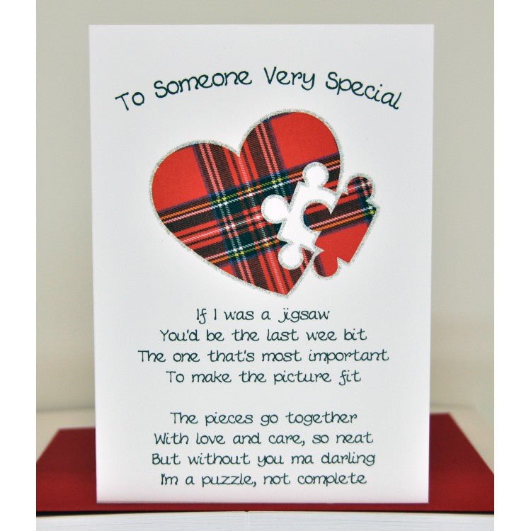Lovey Dovey Jigsaw Card - The Nancy Smillie Shop - Art, Jewellery & Designer Gifts Glasgow