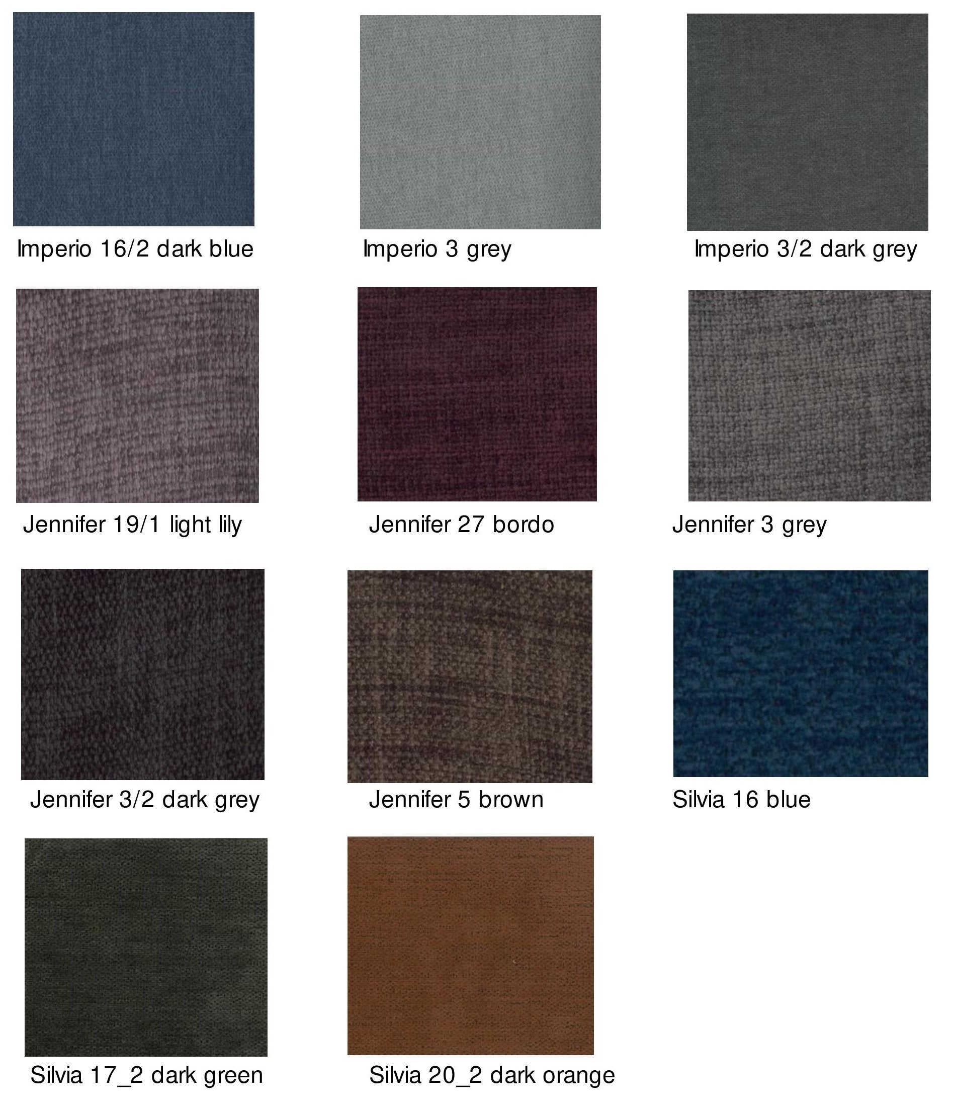 Lydia Grey 2-Seater Sofa with 9 Fabric Swatches in Blue, Grey, Burgundy, Brown, Green