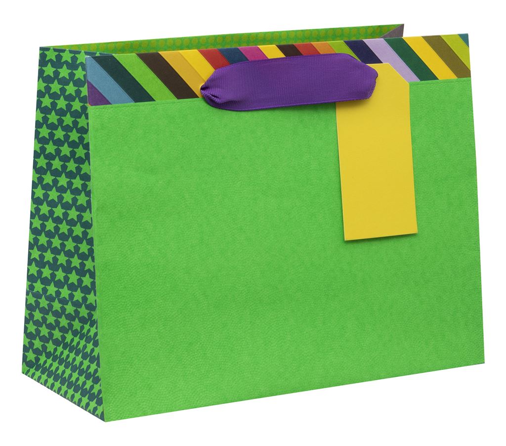 Medium Glowing Green Gift Bag - All our cards! - we can send them for you. - Scotland