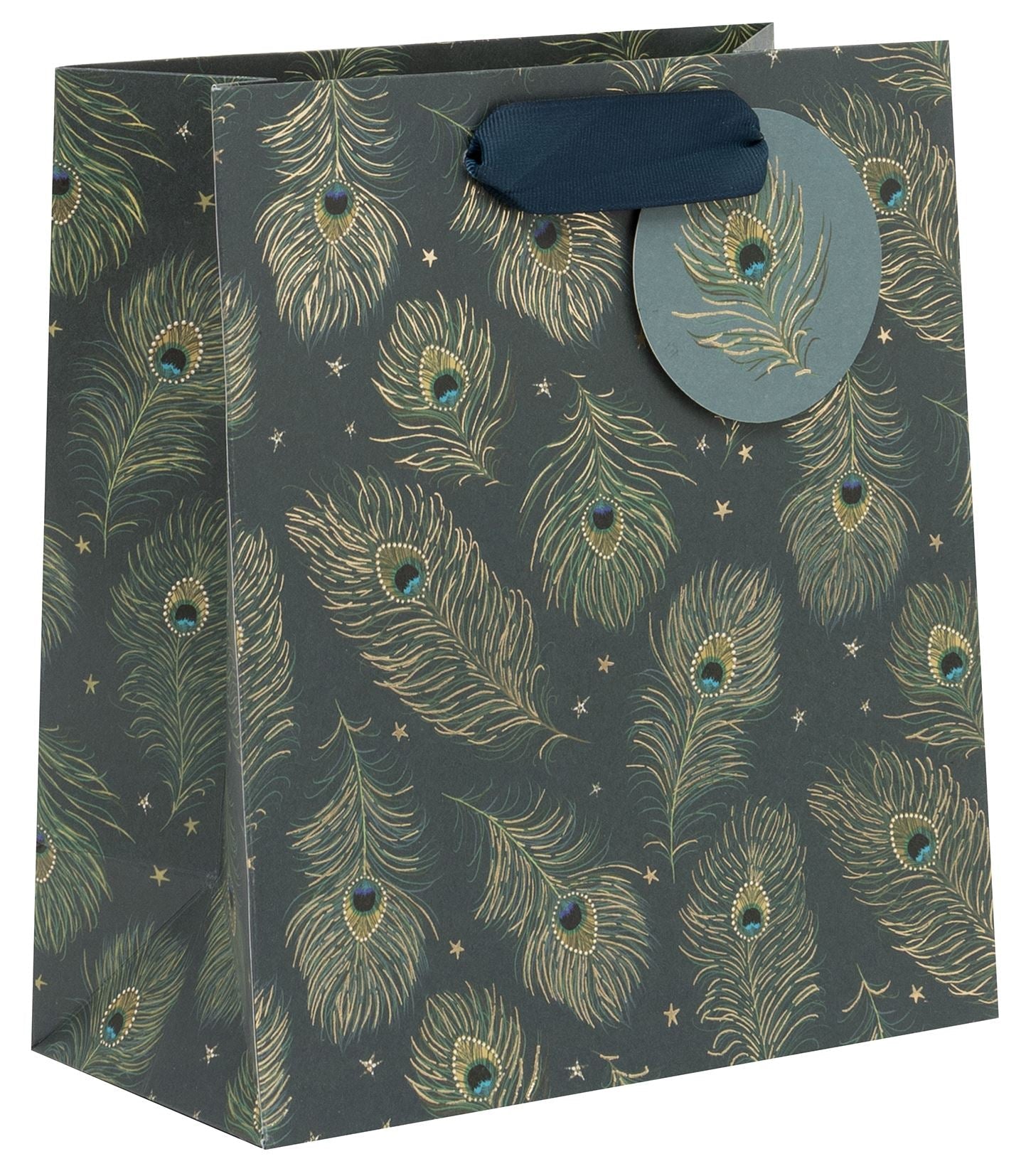 Medium Peacock Twill Gift Bag - All our cards! - we can send them for you. - Scotland
