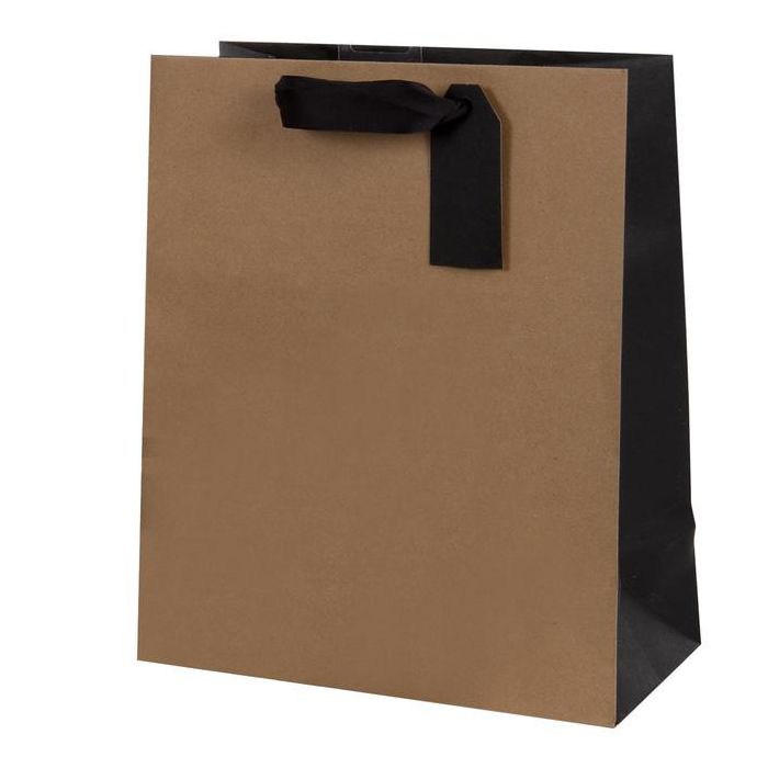 Medium Ribbed Kraft Gift Bag - The Nancy Smillie Shop - Art, Jewellery & Designer Gifts Glasgow