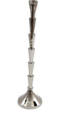 Medium Silver Candlestick 39cm | The Nancy Smillie Shop - Art, Jewellery & Designer Gifts Glasgow Scotland