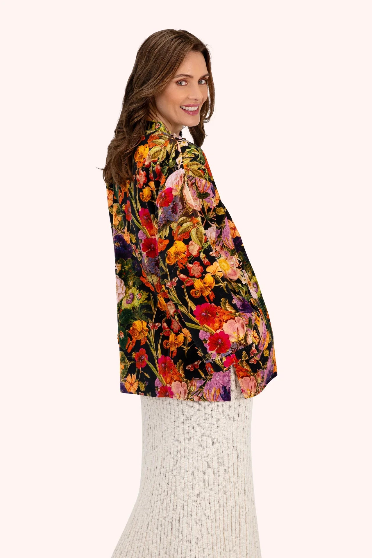 Midnight Posy Velvet Jacket - Clothing - Scotland