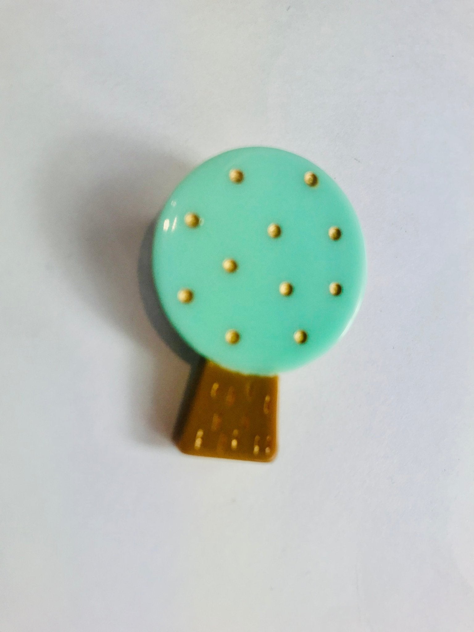 Mint Round Tree Brooch - The Nancy Smillie Shop - Art, Jewellery & Designer Gifts Glasgow