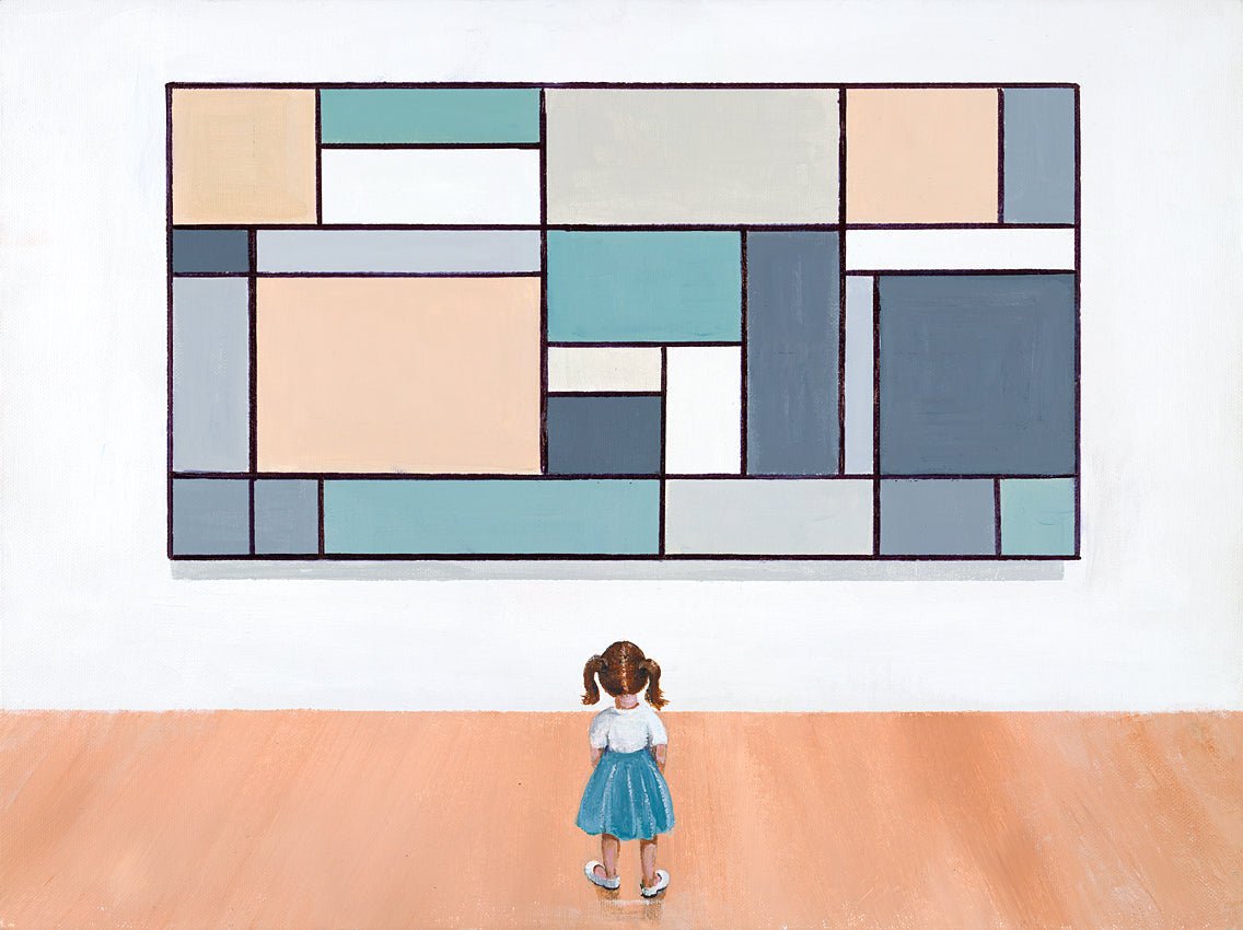 "Mondrian Does Farrow & Ball" Framed Print - The Nancy Smillie Shop - Art, Jewellery & Designer Gifts Glasgow