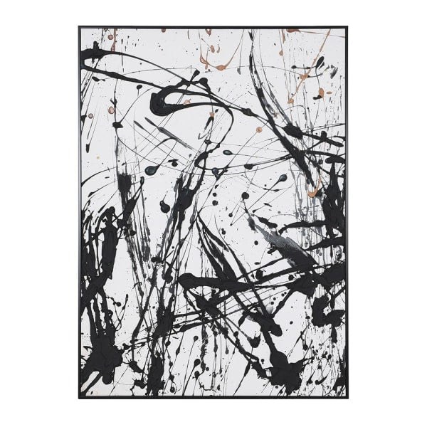 Monochrome Splatter Painting - The Nancy Smillie Shop - Art, Jewellery & Designer Gifts Glasgow
