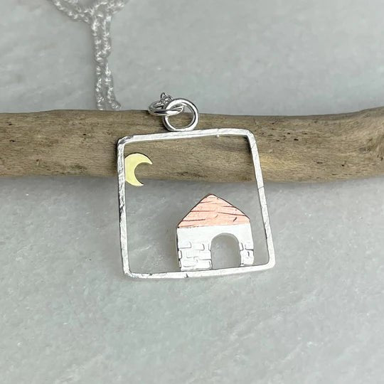 Moonlit House Necklace - The Nancy Smillie Shop - Art, Jewellery & Designer Gifts Glasgow