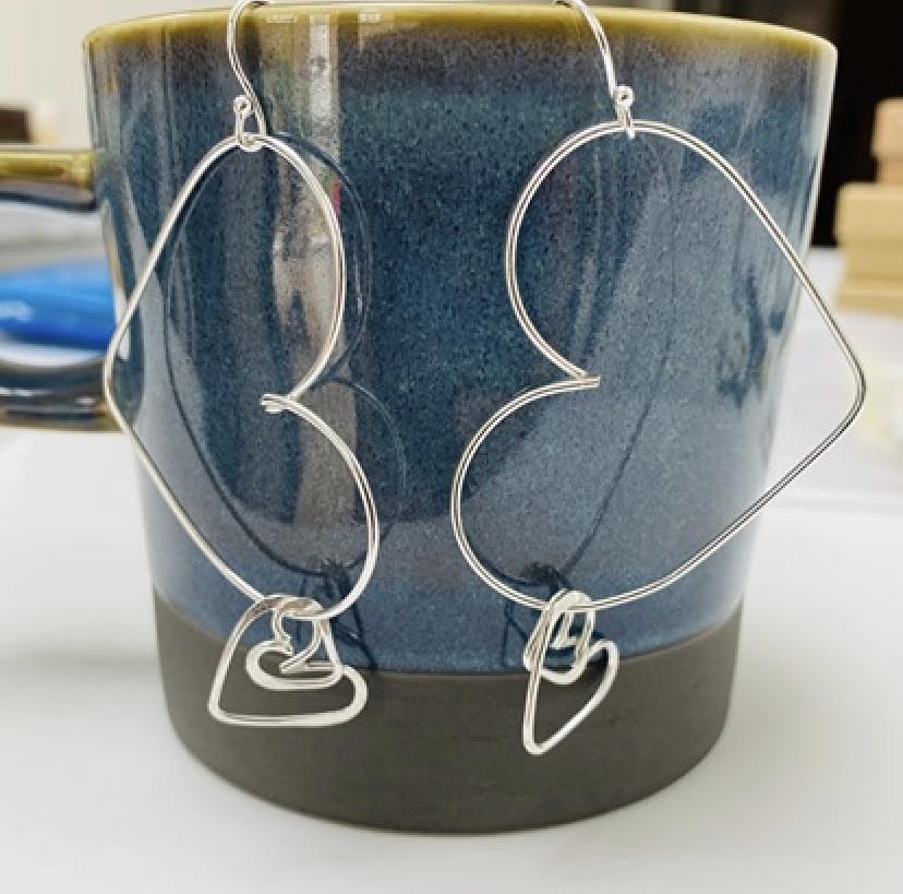 Multi Heart Earrings - The Nancy Smillie Shop - Art, Jewellery & Designer Gifts Glasgow
