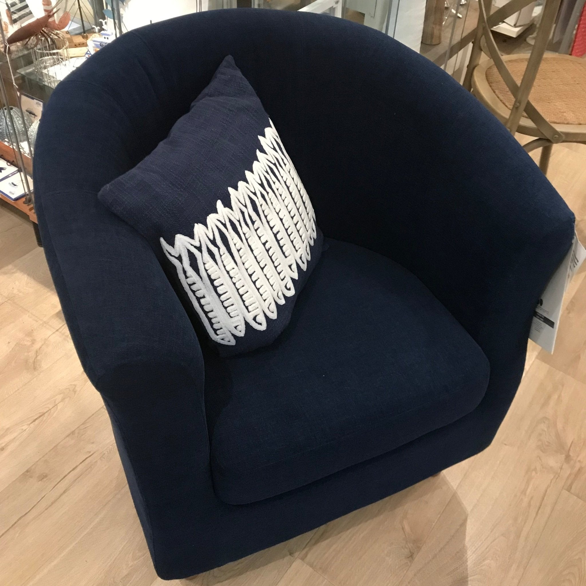 Navy Blue June chair - The Nancy Smillie Shop - Art, Jewellery & Designer Gifts Glasgow