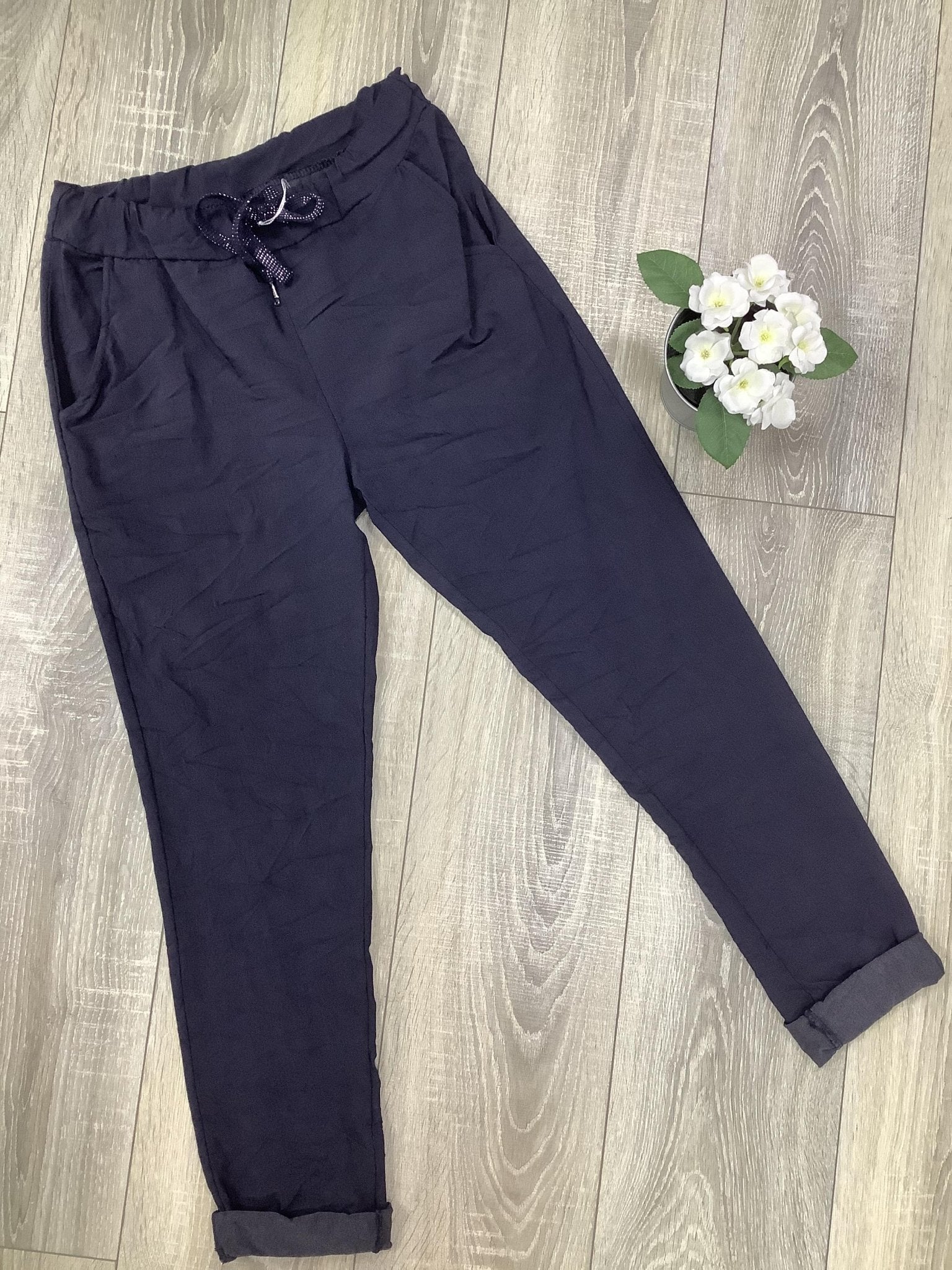 Navy Magic Pants - The Nancy Smillie Shop - Art, Jewellery & Designer Gifts Glasgow