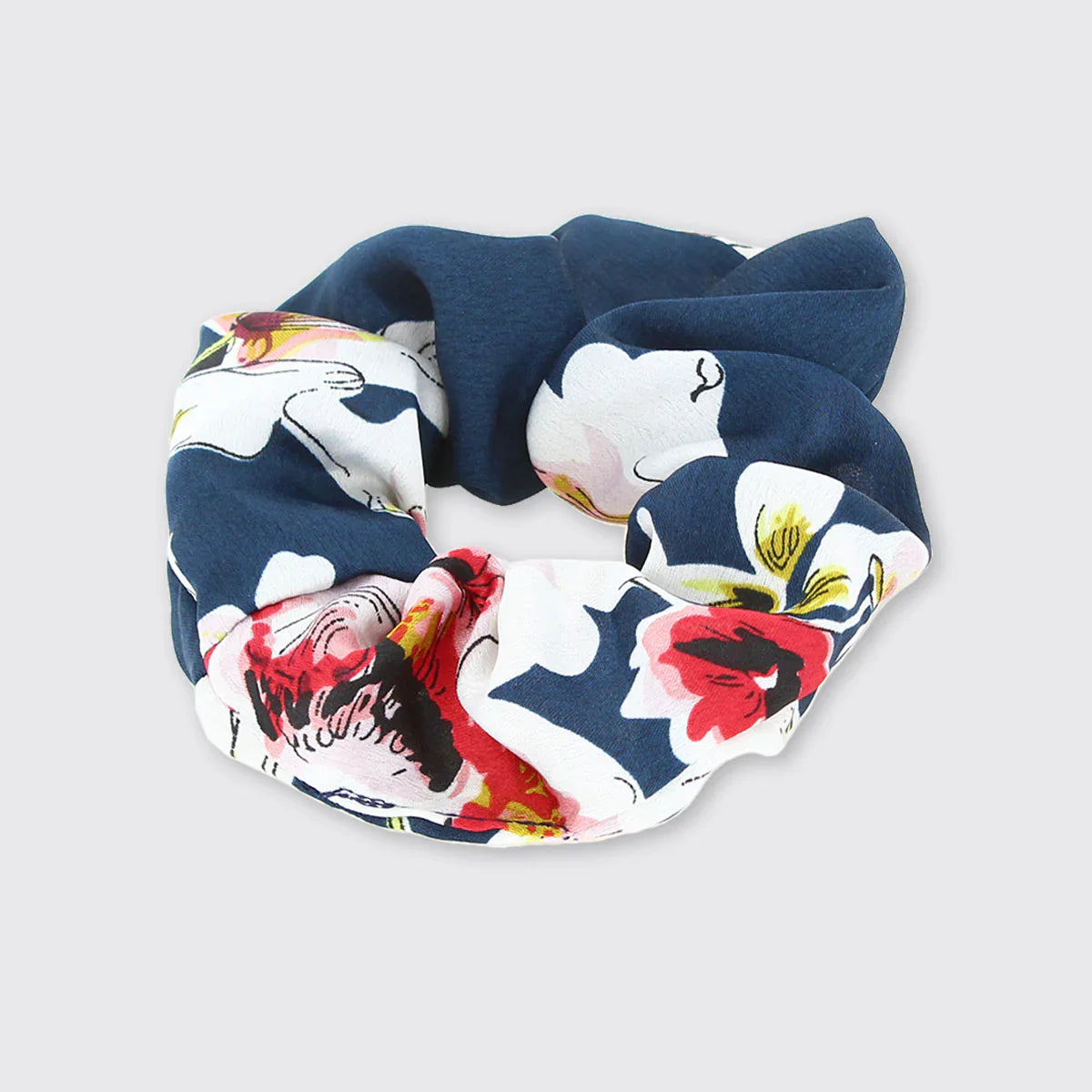 Navy Sienna Scrunchie | The Nancy Smillie Shop - Art, Jewellery & Designer Gifts Glasgow Scotland